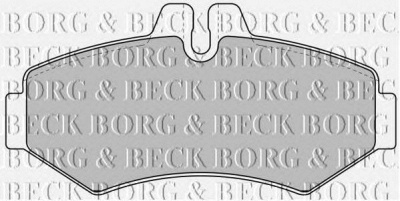 BORG & BECK bbp1667 -  Комплект тормозных колодок, дисковый тормоз